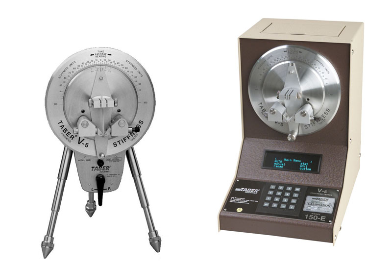 Taber Stiffness Testers 150B (left) & 150E (right)